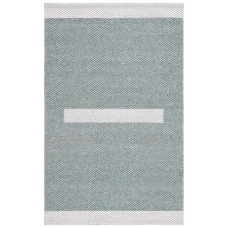 Safavieh 4 x 6 ft. Natural Flat Weave Rectangle Area Rug Turquoise & Ivory NAT324J-4